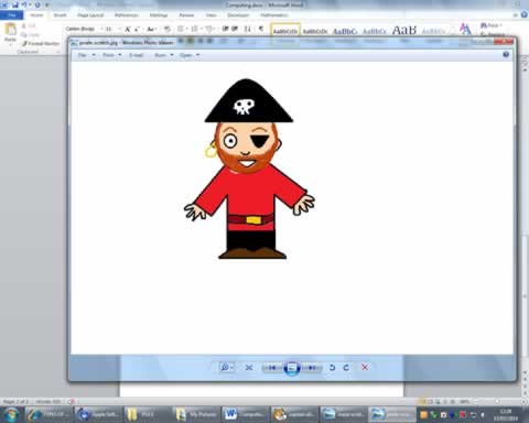 Pirate Pete created in Paint